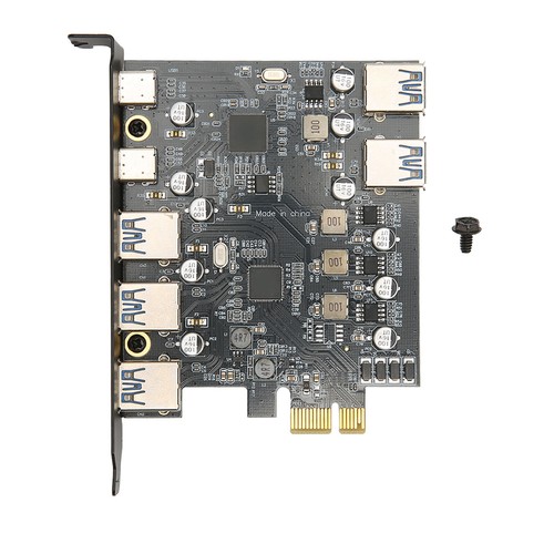 Pci E To Usb Expansion Card 7 Ports 5Gbps Usb Pci Express Card With 2 Rear AM - Afbeelding 15 van 22