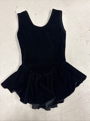 Sz S FIGURE SKATING DRESS Dannys Ware House Black 95% polyester 5% spandex