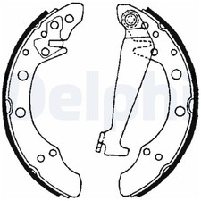 Delphi Bremsbackensatz hinten 115331142 6Q0609526A 6U0698525AX 6Y0698001 | 25391