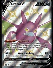 Carte promozionali Crobat V Promo SWSH Spada e Scudo SWSH098 Darkness Holo Pokemon Auto