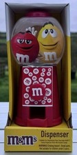 M & Ms SWEET CANDY CHOCOLATE DISPENSER MACHINE (IN YELLOW) 