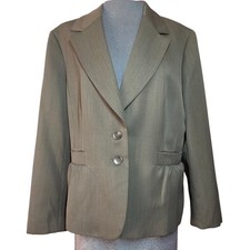 Evan Picone Brown Blazer Jacket Size Medium