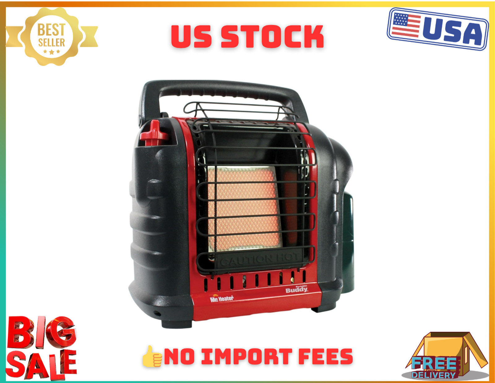 Mh9bx Propane Radiant Heater - Red/black