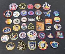 VTG LOT OF 38 NASA MISSION PATCH PATCHES APOLLO MERCURY DISCOVERY GEMINI  MORE 