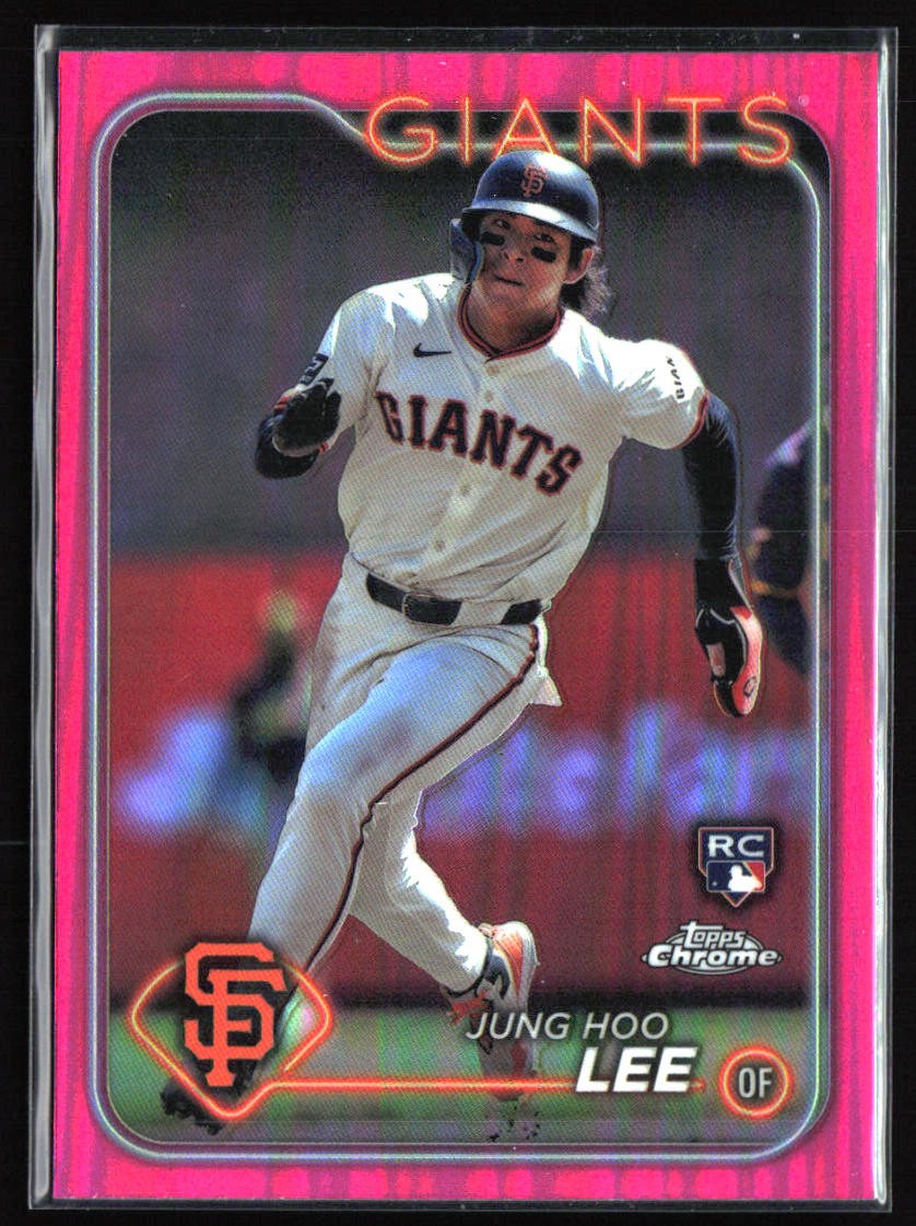2024 Topps Chrome #201 Jung Hoo Lee Pink Refractors