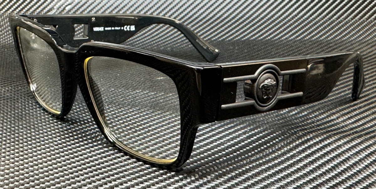 VERSACE VE3350 5360 Black Men's 55 mm Eyeglasses | eBay