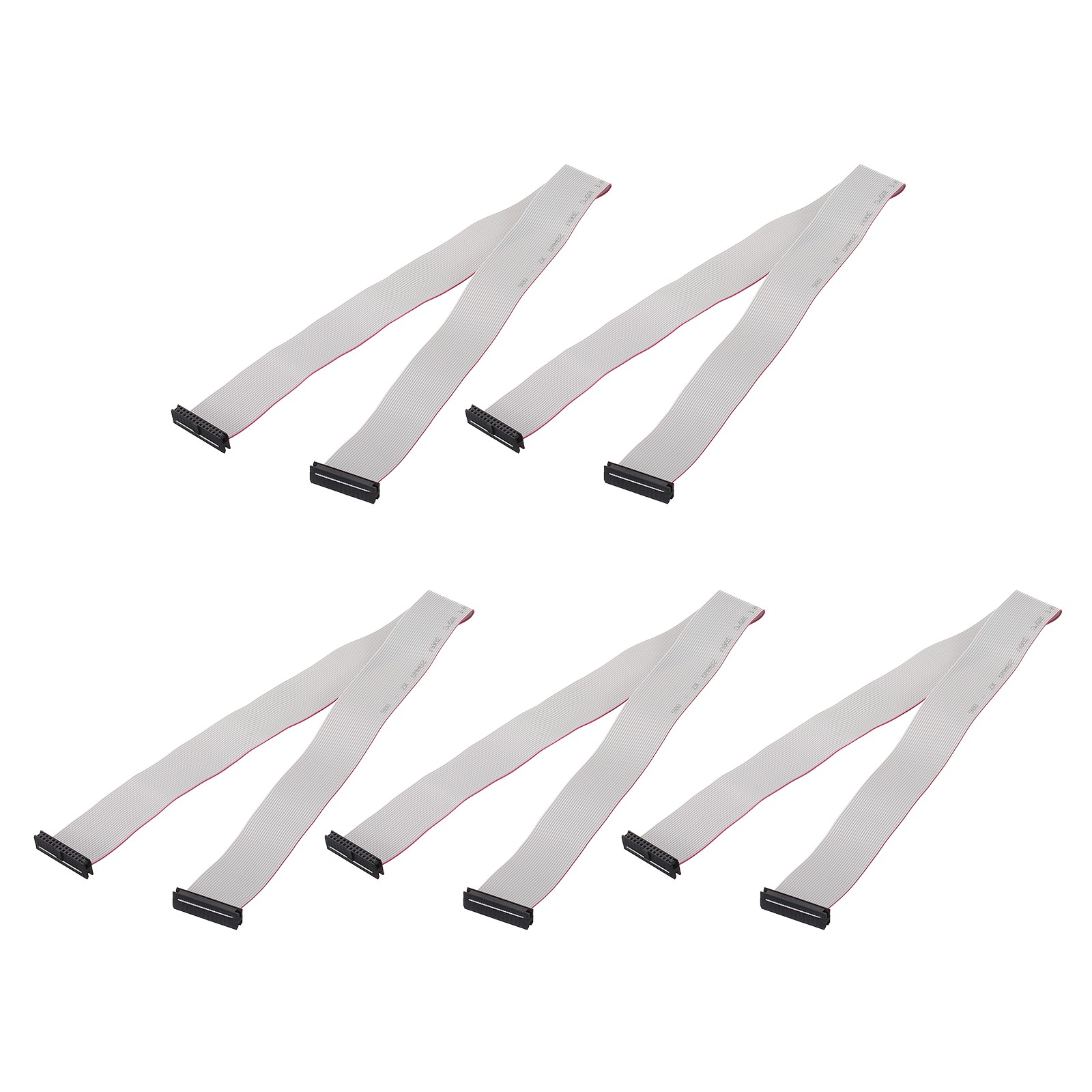 5 Pcs IDC Connector Flat Ribbon Cable 26 Pins FC 2mm Pitch 50cm Length