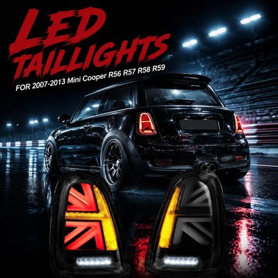 VLAND LED Tail Lights For 2007-2015 BMW Mini R56 R57 R58 R59 Cooper clear smoke