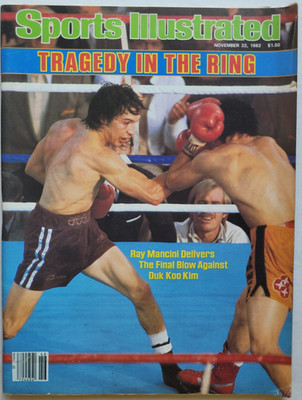 1982 RAY MANCINI FINAL BLOW TRAGEDY DUK KOO KIM 11/2 Sports Illustrated NO LABEL