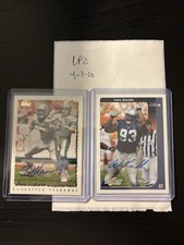 Seahawks Card Auto Lot HOF Kevin Mawae John Randle Topps Vikings Jets Titans