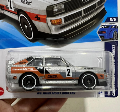 Hot Wheels 2025 RTH Treasure Hunt '84 Audi Sport Quattro Int Card