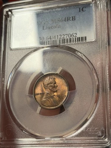 1909 P Lincoln Wheat One Cent 1c Penny PCGS MS64 RB MS 64 Red Brown Original