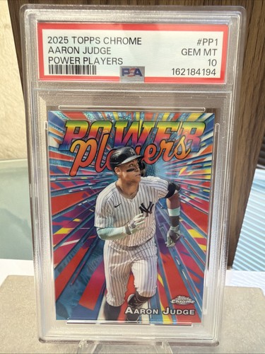 2025 Topps Chrome Power Players Aaron Judge #PP-1 PSA 10 GEM MINT