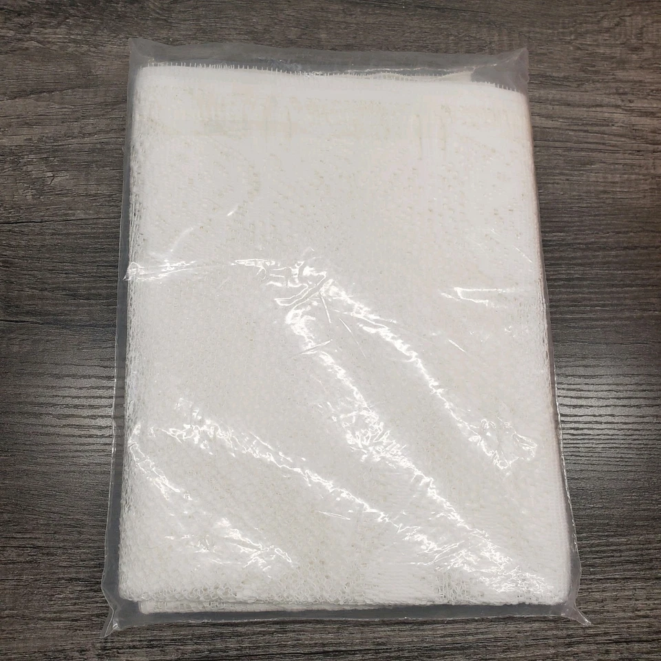 Heritage Lace Curtains Pinecone Lace Curtains White 70x38" Swag Pair NOS Sealed - Image 2 of 2