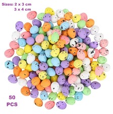 50pcs Easter Speckled Foam Eggs Multi Size DIY Craft Decoration Party Gift