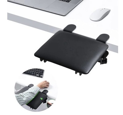eulps Foldable Desk Extender Tray, Arm Rest for Desk, Ergonomic Forearm Leather