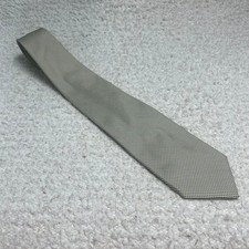 Brooks Brothers Makers Gray Visual Micro Check 100  Silk Tie Handmade In USA