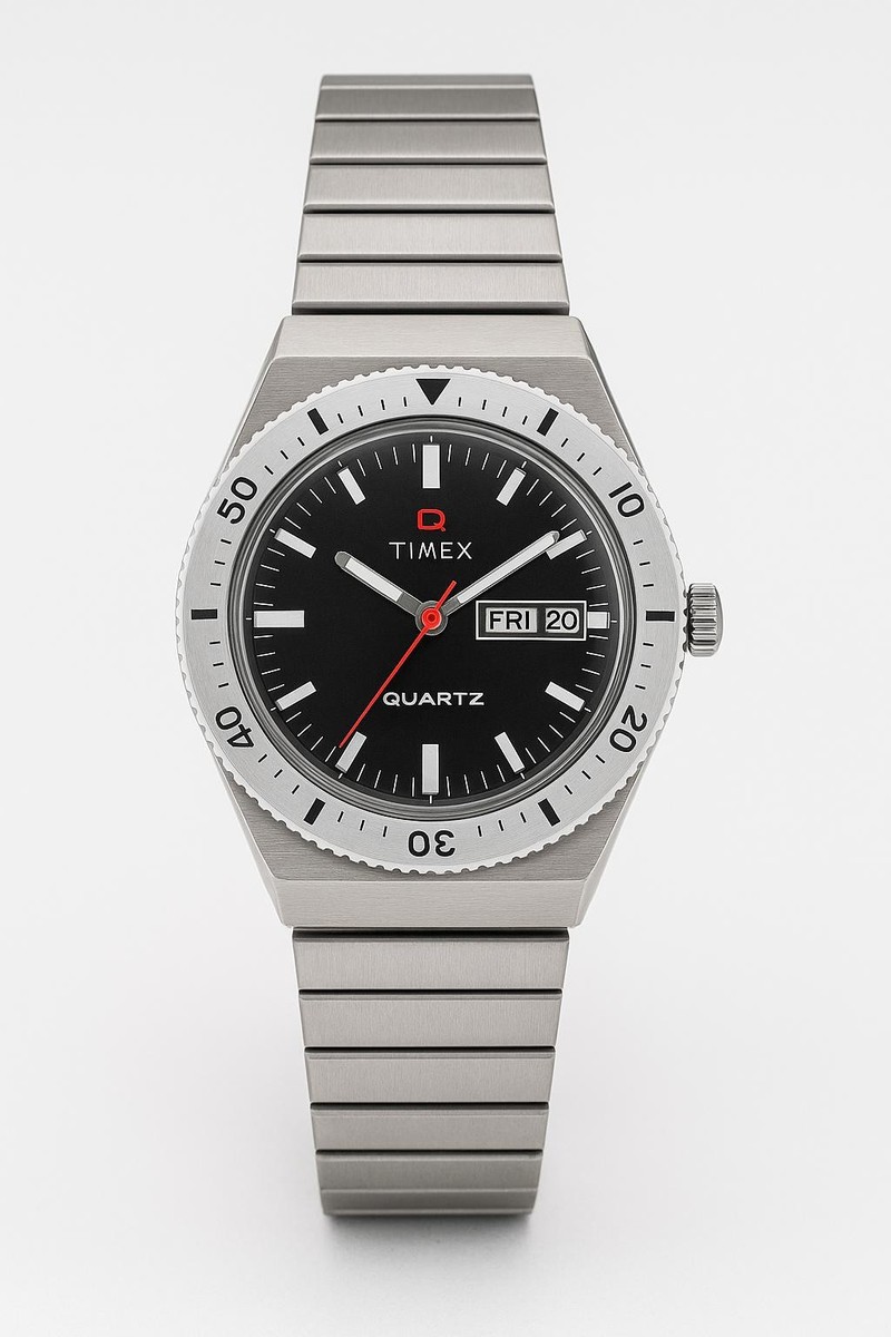 Timex Men's TW2T95500JR Todd Snyder Black Dial Stainless Steel