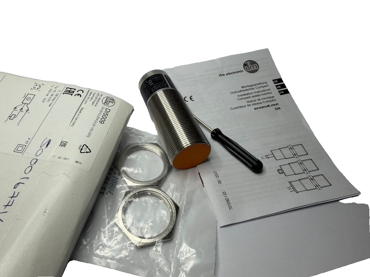 IFM DI5009 DIA3010 compact Inductive Proximity Sensor, Speed Monitor