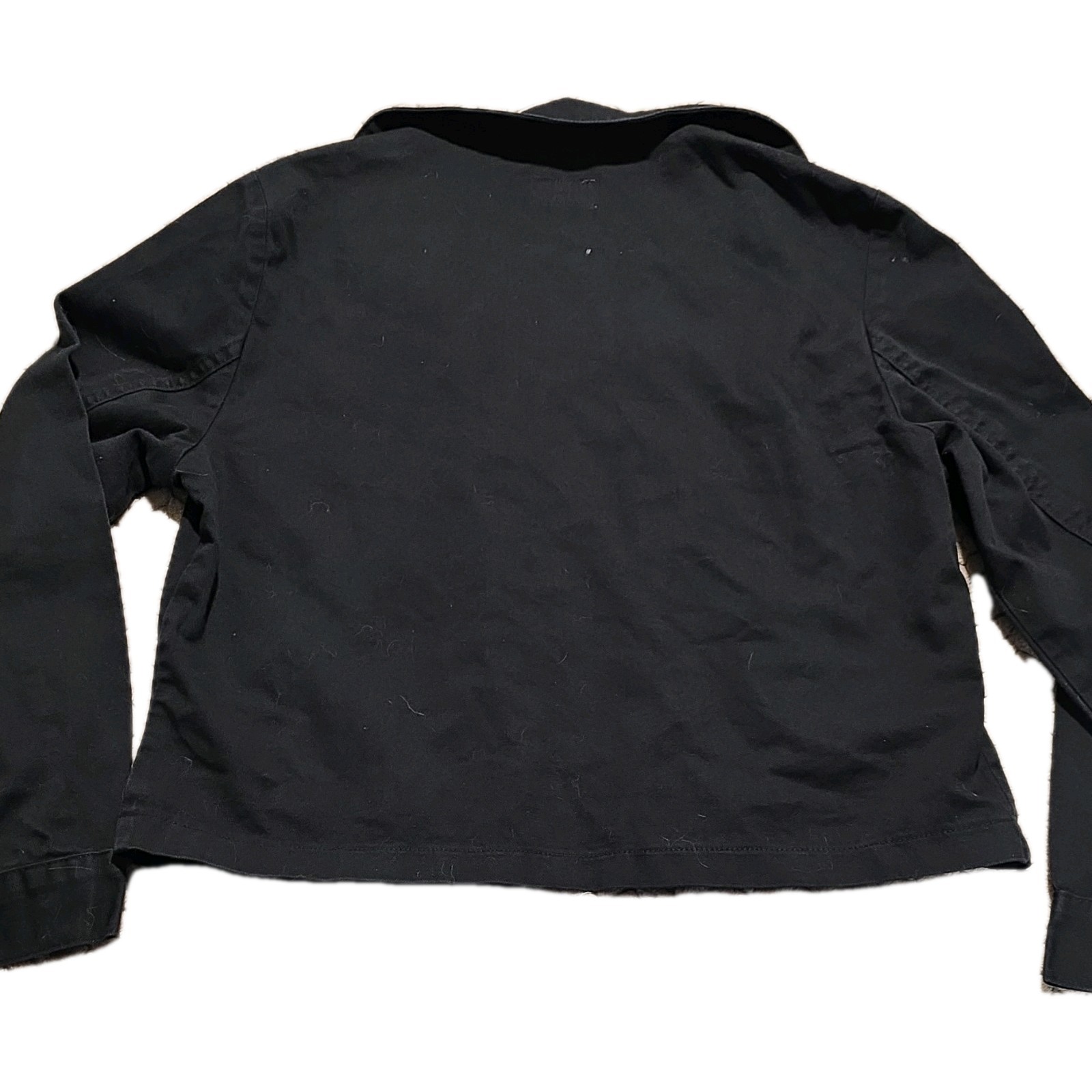 Dickies Black Zip Basic Jacket Collared Logo Butt… - image 5