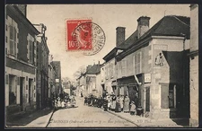 CPA Mosnes, Rue principale 1909 
