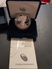 2018 W American Silver Eagle Proof  1 Troy Oz . Silver OGP &COA, West Point