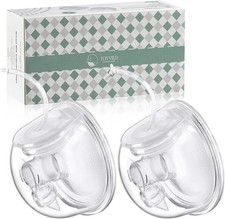 2 Pack Hands Free Breast Pump Collection Cup 24mm Flange For Spectra S1 S2 S9 V2