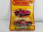 Vintage 1980 Matchbox Porsche Turbo No 3 On Card 1/64 Diecast With Protector