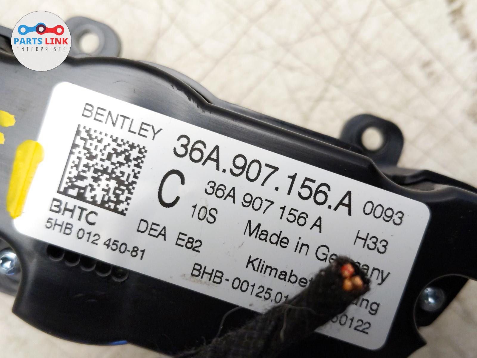 2016-20 BENTLEY BENTAYGA DASH CLIMATE CONTROL TEMPERATURE SWITCH PANEL HARNESS