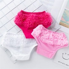 Newborn Bloomers Skirts Diaper Cover Baby Girls Pants Layers PP Ruffle Shorts
