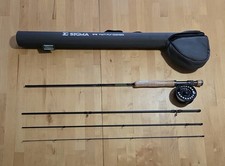 Shakespeare Sigma 9'6 7wt Fly Rod And Reel Combo With Protective Case Fishing