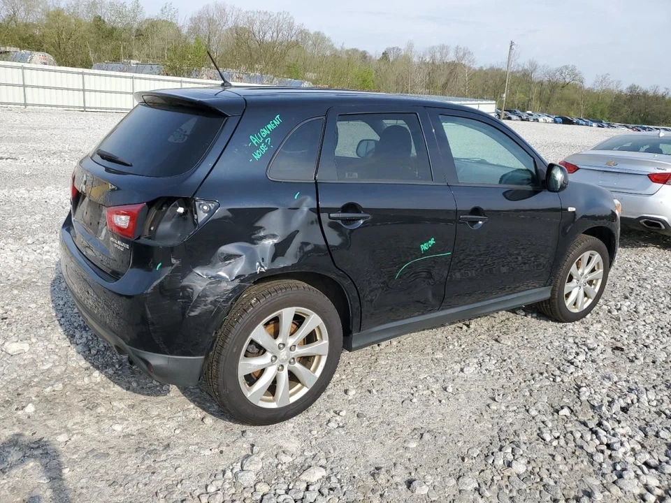 2013 Mitsubishi Outlander Sport зеркало заднего вида черный б/у 136K миль - Изображение 3 из 4