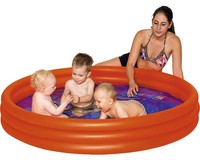 Planschbecken Happy People 3-Ring-Pool Ø 157X28 Cm Orange