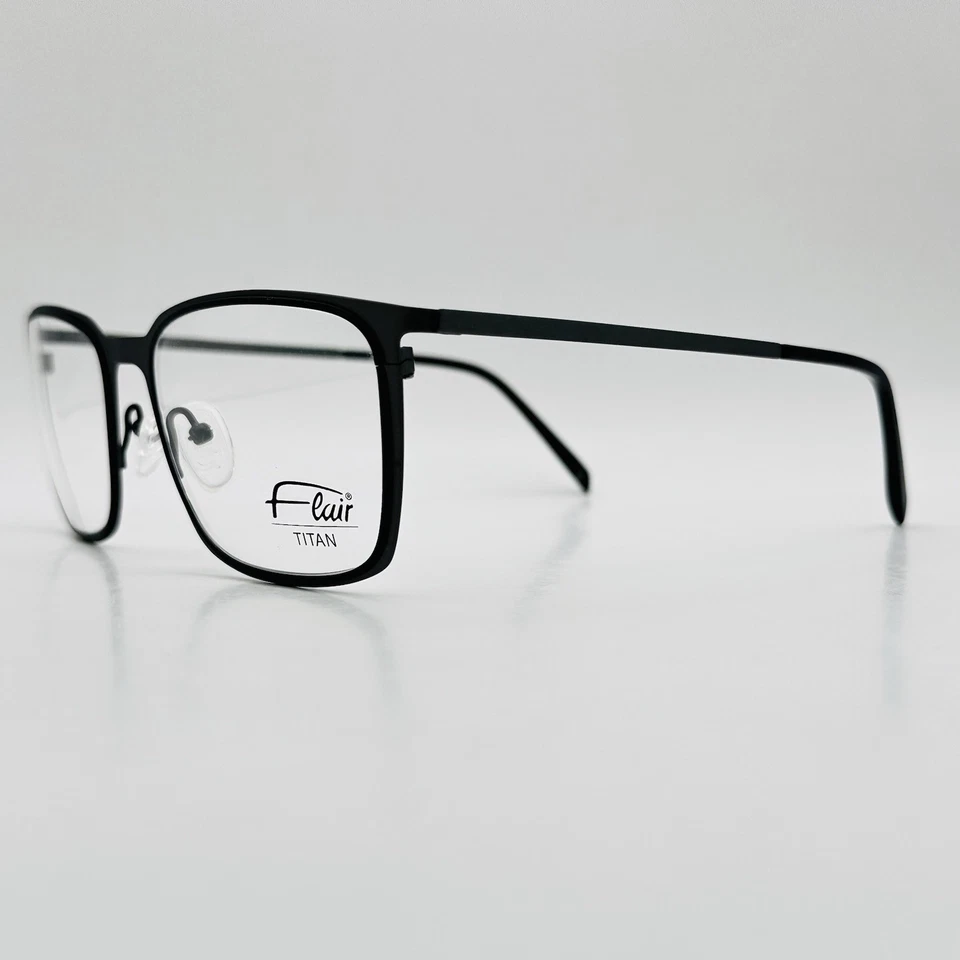 Gafas Flair para Hombre y Mujer Cuadradas Gris Negro Mod. Titanio 206 NUEVO Foto 4 de 4