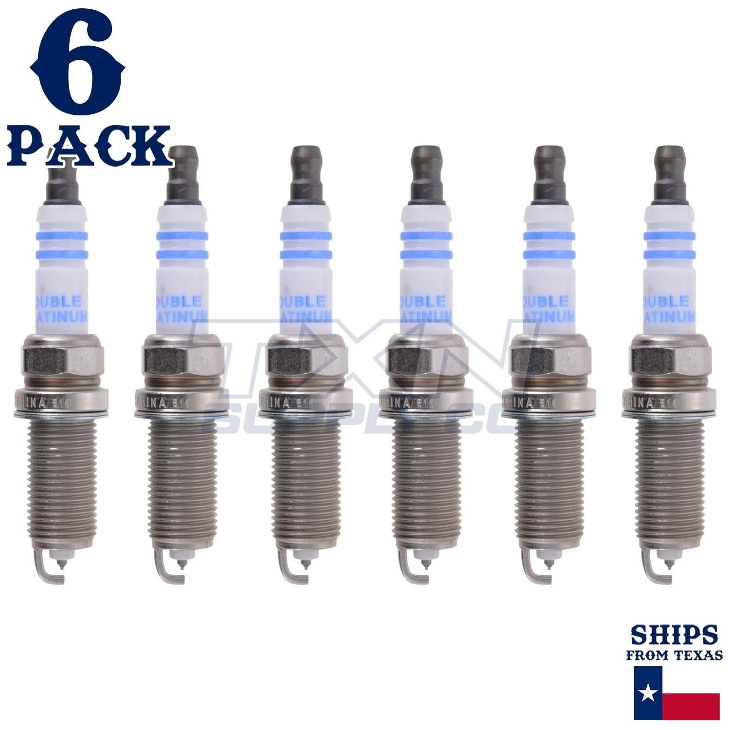 6 Pack Bosch 8162 FR8SPP33X Double Platinum Spark Plugs
