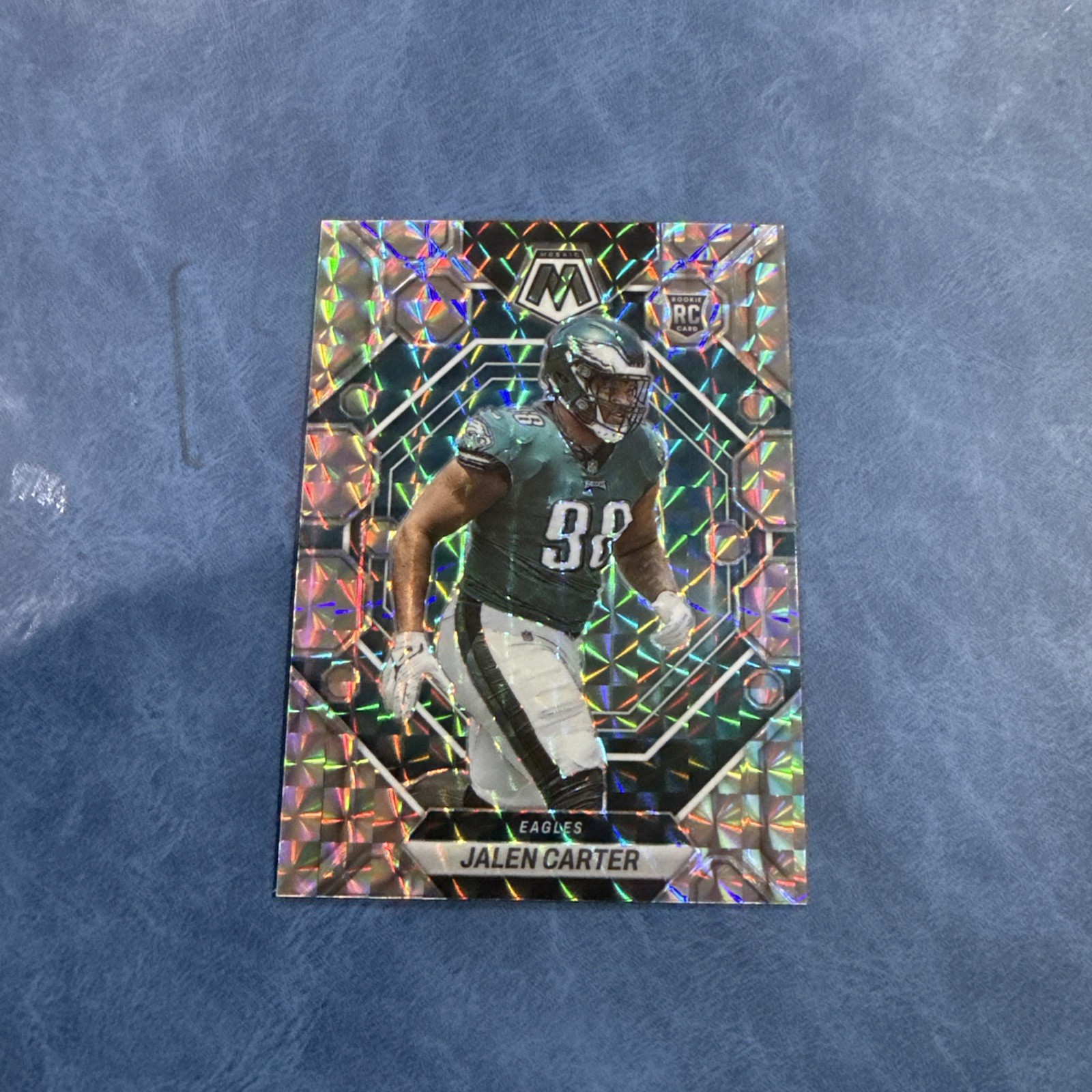 2023 Panini Mosaic Rookies Jalen Carter #328 No Huddle Silver Mosaic Prizm (RC)