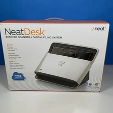 Neat Desk Pass-Through Scanner Black Home Office Business Edition - Brand New