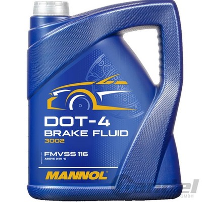 1x5L MANNOL DOT4 BREMSFLÜSSIGKEIT BRAKE FLUID KUPPLUNGSFLÜSSIGKEIT SYNTHETISCH