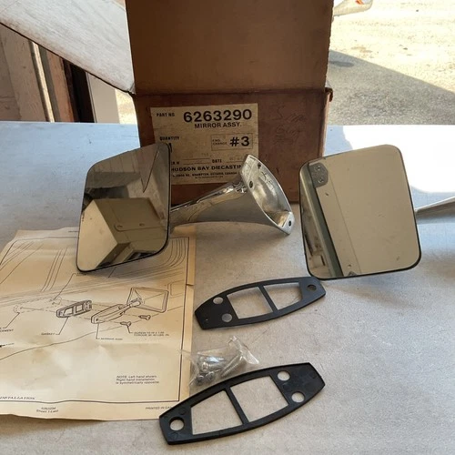 67-72 CHEVROLET GMC C/ K TRUCK BLAZER JIMMY NOS LH RH MIRRORS GM 3985541 3985542