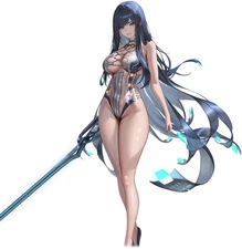 Raven Nikke Goddess of Victory Outdoor Anime Sticker 6" Car Decal