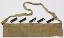 MK4 Vintage Lee Enfield 303 Charger Stripper Clips Army & Cloth Bandoleer WW2