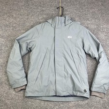 REI Co-op Jacket Youth Large 14 16 Gray Hooded Insulated Winter Ski Coat