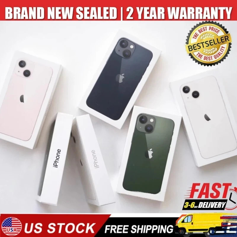 Factory New Sealed Box Apple iPhone 13 MINI A2481 128-512 US