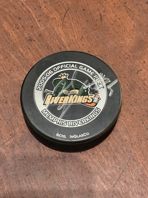 Memphis RiverKings Hockey Puck CHL 2005-06 OFFICIAL GAME PUCK Signed Maclver #5