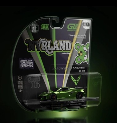 NVRLAND x GREENLIGHT SWEET 16 2020 CORVETTE C8 ZR1 NVRLAND COLLECTIBLES 1 OF 192