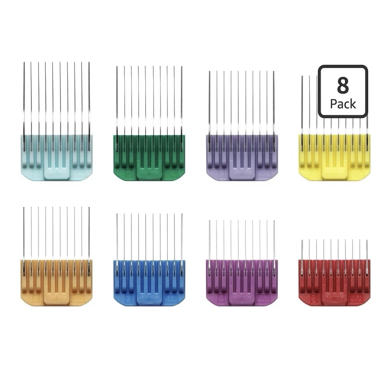 Andis Professional 8-Piece Detachable Stainless Steel Blade Comb Set w/Case
Opens in a new window or