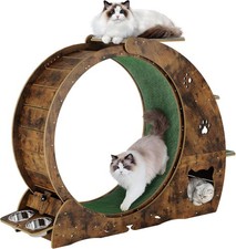 4in1 Cat Wheels for Indoor Cats 40 In Cat Exercise Wheel Running Treadmill Wheel