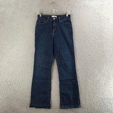 Levis Bootcut 512 Jeans Womens 8 M Mid Rise Cotton Blend Dark Wash Denim Blue