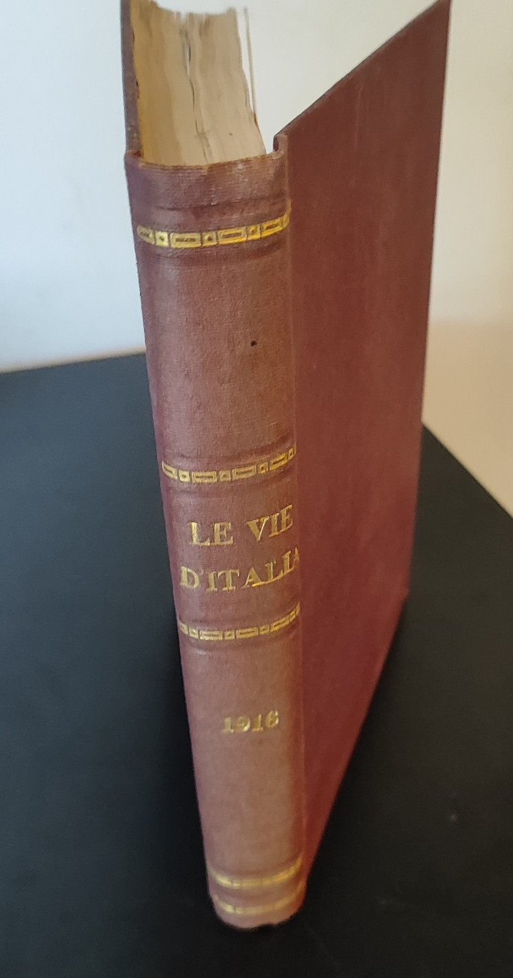 Touring Club Italiano Rivista Mensile VOLUME RILEGATO 1916 Annata completa 1/12