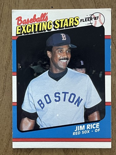 Jim Rice 7 Card Lot Red Sox HOF OF Topps Fleer Donruss Score 1980s EX - Picture 6 of 15